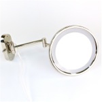 Windisch 99150/D Wall Mounted Lighted Hardwired 3x or 5x Brass Magnifying Mirror